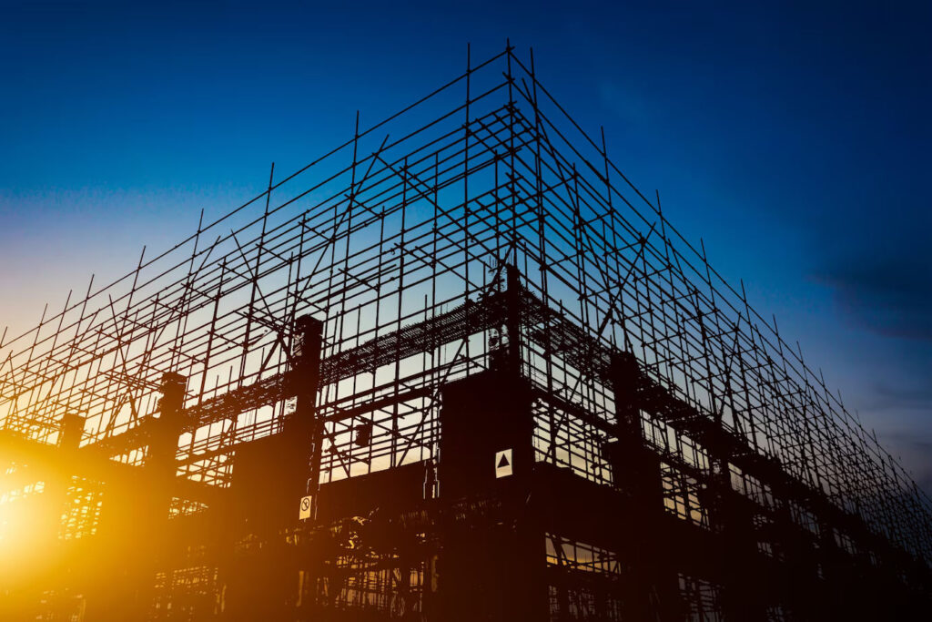 construction site silhouette